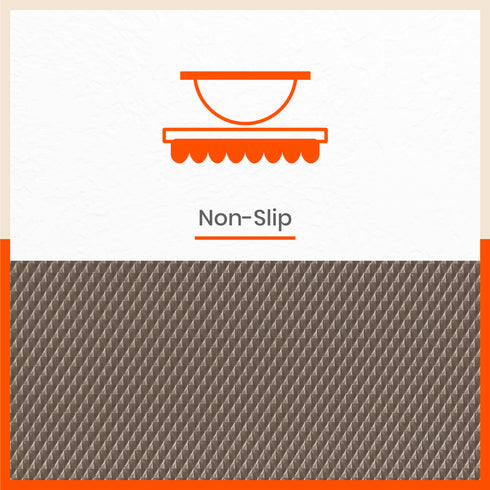 Vega Multipurpose Diamond Texture Shelf Liner | Brown (45 cm X 500 cm 380 GSM)